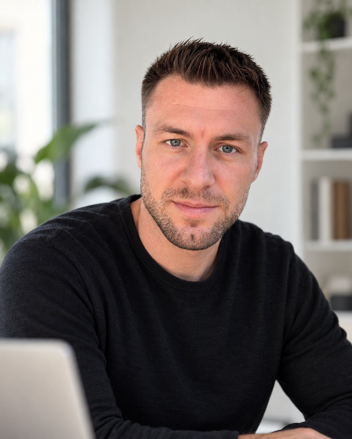 Till Zehnle am Schreibtisch